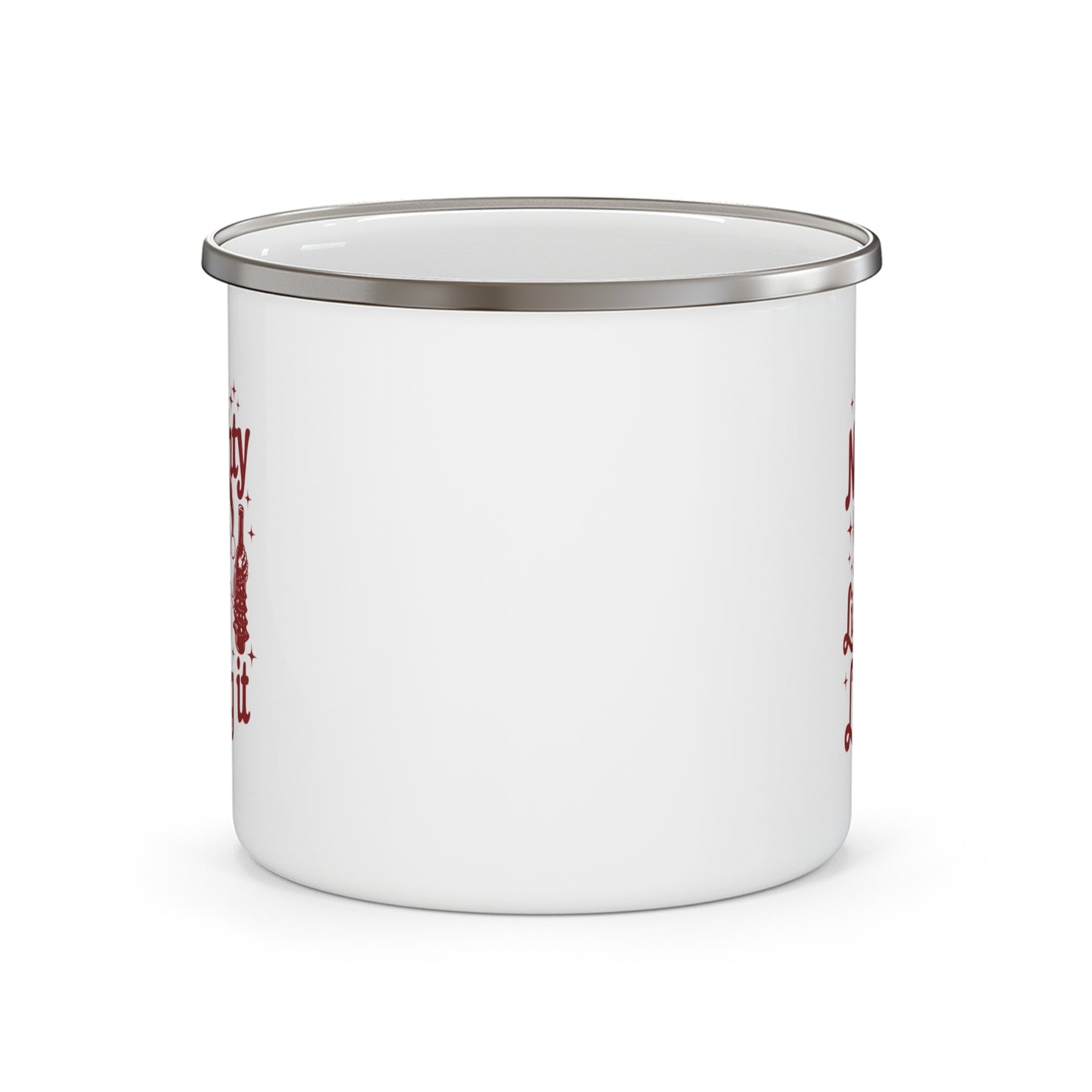 Enamel Camping Mug - On the Naughty List and Loving It